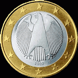 1 Euro UNC Duitsland